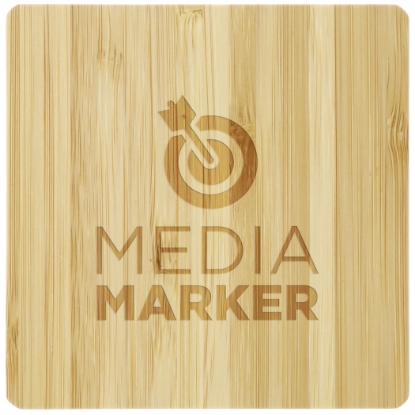 Picture of FSC® 100% Bamboo Wireless Charging Pad with Dual Outputs