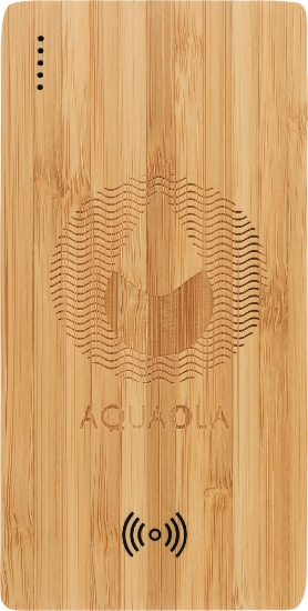 Picture of FSC® 100% Bamboo 5000 mAh Wireless Power Bank