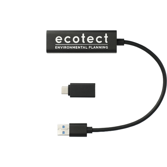 Picture of Aluminum 4-Port USB 3.0 Hub with Type C Adapter
