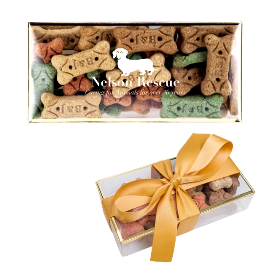 Picture of Dog Bones In A Gold Rimmed Box