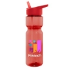 	28 Oz. Tempo Bottle Translucent Red