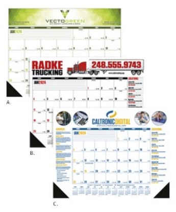 Multi-Color Desk Pad 2026 Calendar