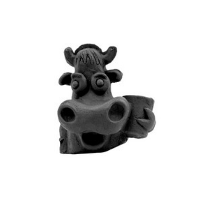 34811 cow with milk black image