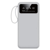 Custom 10000mAh Power Bank with Built-In Cables - Blank