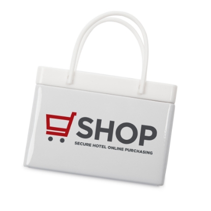 Custom White Shopping Bag Tins