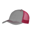VHDW007 Color Accent Mesh Snapback Cap Charcoal/Red