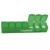 7 Day Pill Cases Translucent Green