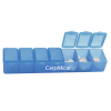 7 Day Pill Cases Translucent Blue