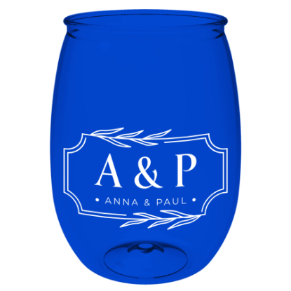 Garyline® Wineglass - 16 oz. Blue