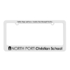 Garyline® Classic License Plate Frame with 2 Holes - White