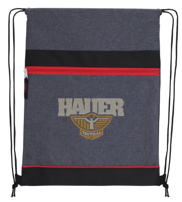 Good Value™ RPET Two-Tone Drawstring Backpack - Red