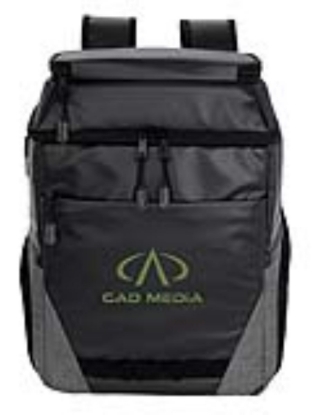 Koozie® Empire Recycled PVB Cooler Backpack - Gray