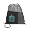 Good Value™ Heathered RPET Non-Woven Drawstring Backpack - Black