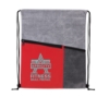 Good Value™ Heathered RPET Non-Woven Drawstring Backpack - Red