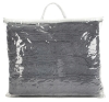 Cable Knit Sherpa Blanket - Gray
