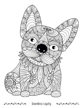 Good Value™ Unwind with Pets Adult Coloring Book - 01