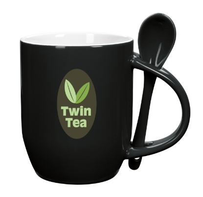 Good Value™ Rounded Spooner Mug - 11 oz. - Black