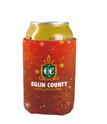 Koozie® britePix® Holiday Can Cooler - Happyholidays