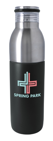 Good Value™ Active 2-in-1 Vacuum Bottle Tumbler - 22 oz. - Black