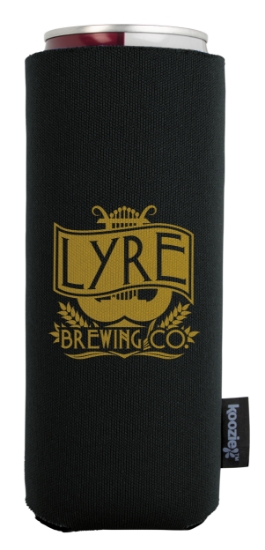Koozie® Collapsible Slim Can Cooler - Black