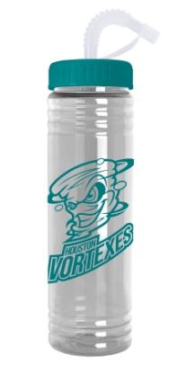 Garyline® Slim Fit Water Bottle With Straw Lid - 24 oz. - Teal