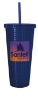 Good Value™ Square-Pattern Double-Wall Tumbler - 23 oz. - Blue