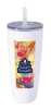 Koozie® Built-in Straw Vacuum Tumbler - 30 oz. - White