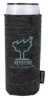 Koozie® Heather Collapsible Slim Can Cooler - Black
