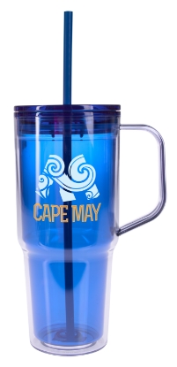 Good Value™ Clair Recycled Acrylic Travel Tumbler - 30 oz. - Blue