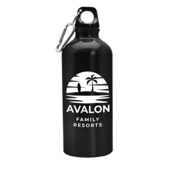 Garyline® Quest Aluminum Bottle - 20 oz. - Metallic Black