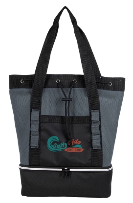 Atchison® Brightwater Dual-Compartment Tote-Pack Cooler - Gray