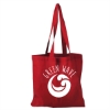 Garyline® Square Cotton Flat Tote - Red