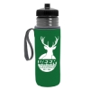 Garyline® Lifeguard Bottle with Push-Pull Lid and Insulated Caddy - 24 oz. - Smoke