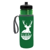 Garyline® Lifeguard Bottle with Push-Pull Lid and Insulated Caddy - 24 oz. - Translucent Green
