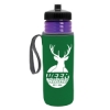 Garyline® Lifeguard Bottle with Push-Pull Lid and Insulated Caddy - 24 oz. - Translucent Violet