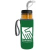 Garyline® Lifeguard Bottle with Straw Lid and Insulated Caddy - 24 oz. - Translucent Orange