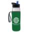 24 Oz. Transparent Bottle & Caddy - Flip Straw Lid - Clear