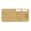Bamboo 10W Wireless Charging Pad with Cable Organizer - Natural