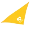 Garyline® Triangle Doggie Bandana - Yellow