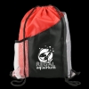 Garyline® Collegiate Drawstring Backpack - Red with Black