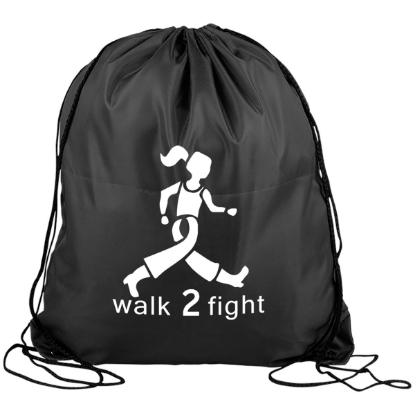 Garyline® Graduate Drawstring Backpack - Black