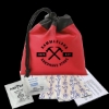 Garyline® Cinch Pouch First Aid Kit - 7 Piece - Red with Black Trim