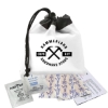 Garyline® Cinch Pouch First Aid Kit - 7 Piece - White with Black Trim