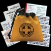 Garyline® Cinch Pouch First Aid Kit - 11 Piece - Orange with Black Trim