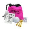 Cinch Tote Golf Kit - Hot Pink with Black Trim