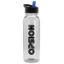 Garyline® Boss Embossed Tritan® Bottle with Flip-Straw Lid - 24 oz. - Clear