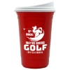 Garyline® Varsity Double-Wall Tumbler with Liner and Slider Lid - 16 oz. - Red