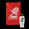 Golf Towel In A Transparent Bottle - Red