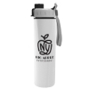 Garyline® Slim Double-Wall Insulated Bottle with Quick-Snap Lid - 16 oz. - White