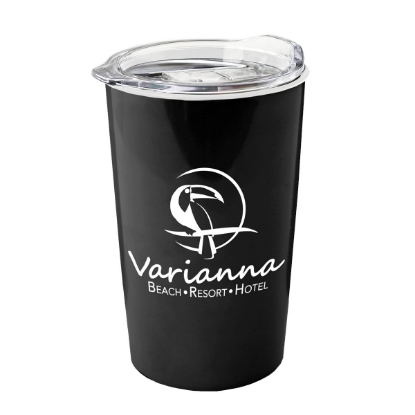 Garyline® Sentinel Acrylic Tumbler with Slider Lid - 14 oz. - Metallic Black